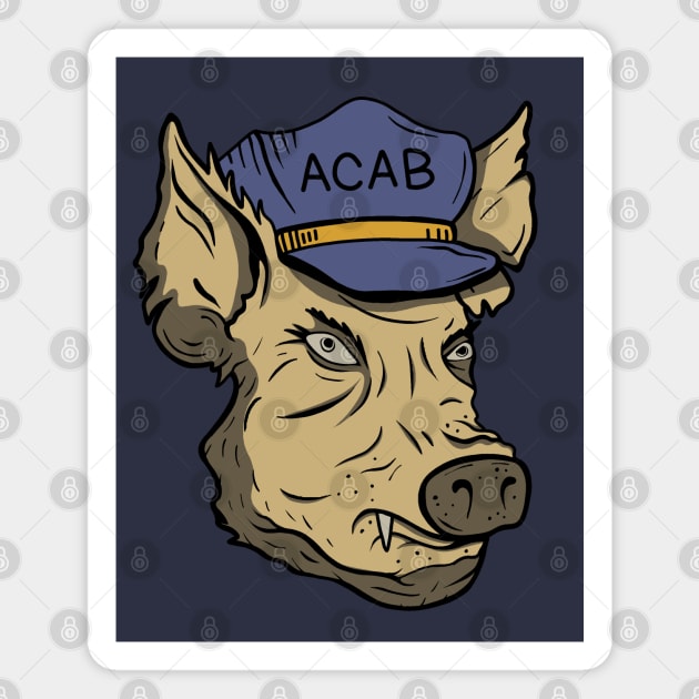 ACAB Pig Magnet by valentinahramov